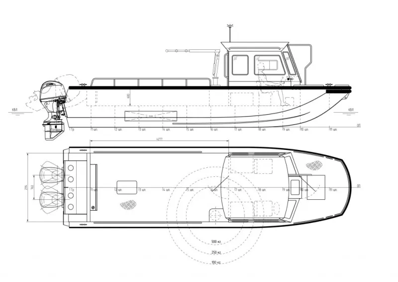 Кабинный катер RM 900 W, фото: 5