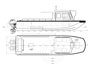 Каютный катер RM 900 W обложка