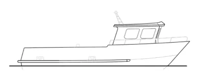 Лодка Буксир - баржа Трудяга