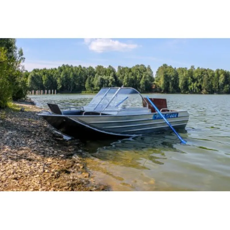 Алюминиевая лодка Вятка-Профи 39 с открытой палубой, фото: 13