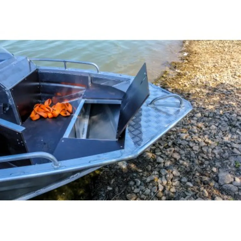 Алюминиевая лодка Вятка-Профи 39 с открытой палубой, фото: 9