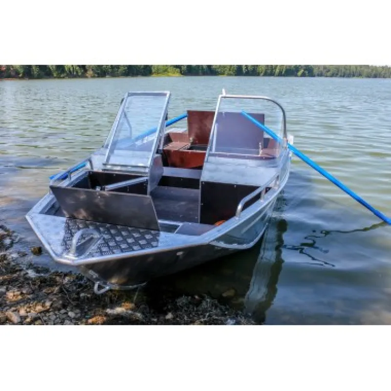 Алюминиевая лодка Вятка-Профи 39 с открытой палубой, фото: 6