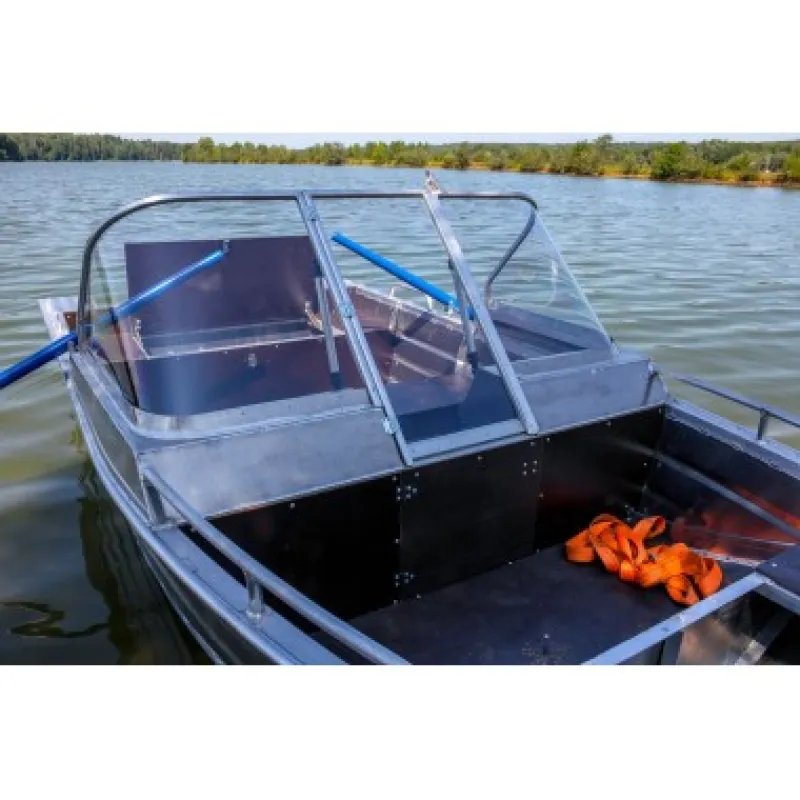 Алюминиевая лодка Вятка-Профи 39 с открытой палубой, фото: 4