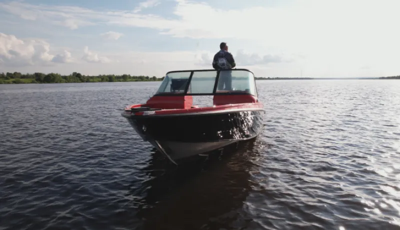 Алюминиевая лодка катер ФЛ-55 СПОРТ, фото: 8