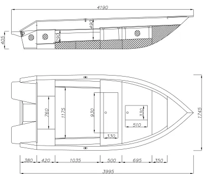 Алюминиевая лодка BESTER-390 fish обложка