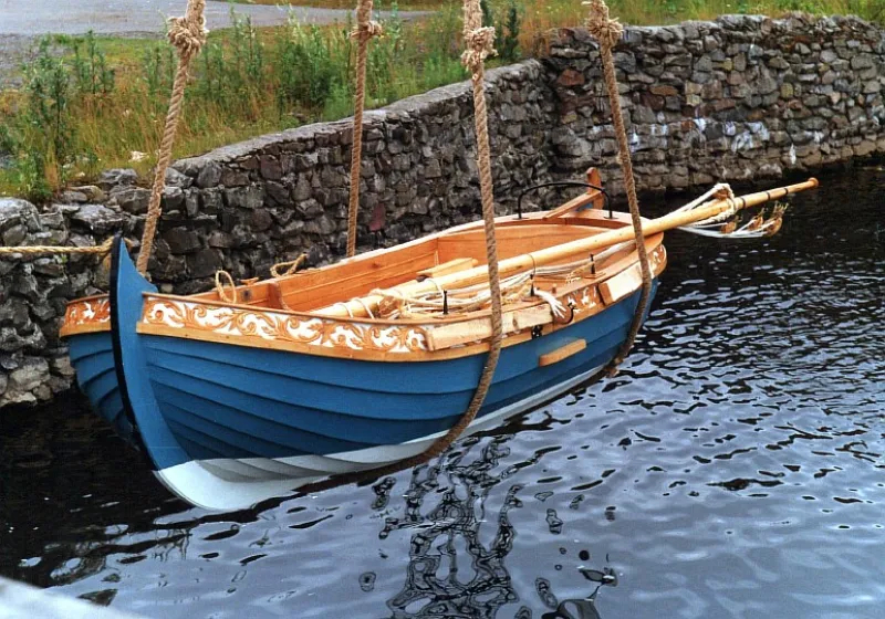 Деревянная лодка Ботик Екатерины Великой, фото: 1