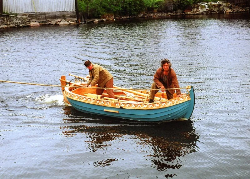 Деревянная лодка Ботик Екатерины Великой, фото: 6