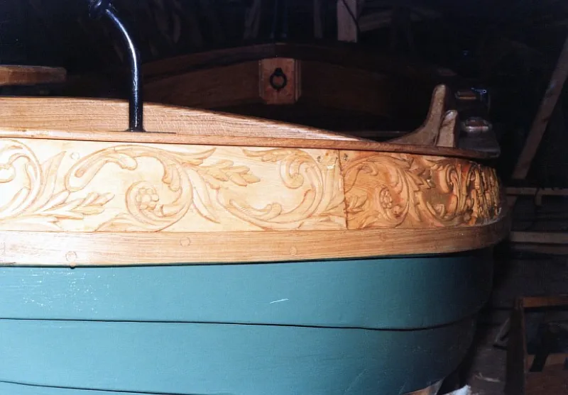 Деревянная лодка Ботик Екатерины Великой, фото: 8