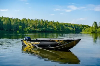 Алюминиевая лодка Спайдер 420 Румпель обложка