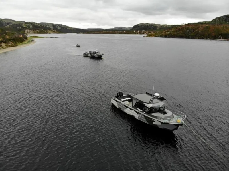 Алюминиевая лодка Моторная яхта Ямал-29М, фото: 98