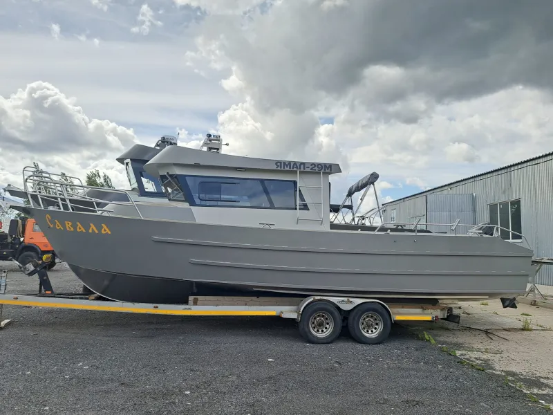 Алюминиевая лодка Моторная яхта Ямал-29М, фото: 16