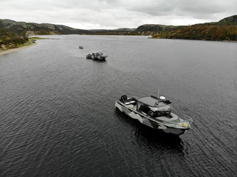 Алюминиевая лодка Моторная яхта Ямал-29М, фото: 11