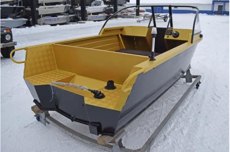 Моторная лодка Wyatboat-390 DCM Увеличенный борт, фото: 24