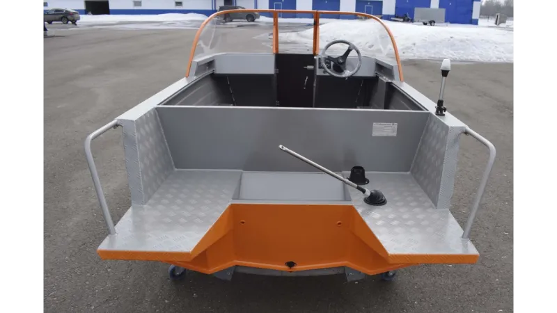 Моторная лодка Wyatboat-390 DCM Увеличенный борт, фото: 8