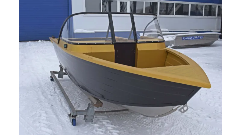 Моторная лодка Wyatboat-390 DCM Увеличенный борт, фото: 6