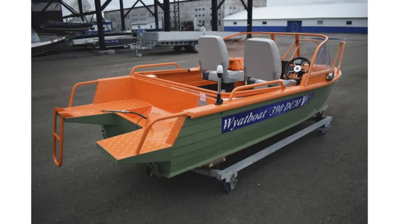 Алюминиевая лодка Wyatboat-390 DCM, фото: 9