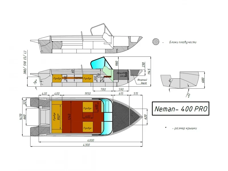 Моторная лодка Neman-400 PRO, фото: 22