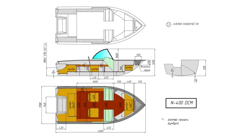 Алюминиевая лодка Неман-400 DCM, фото: 17