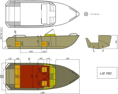 Лодка Wyatboat-430 Pro