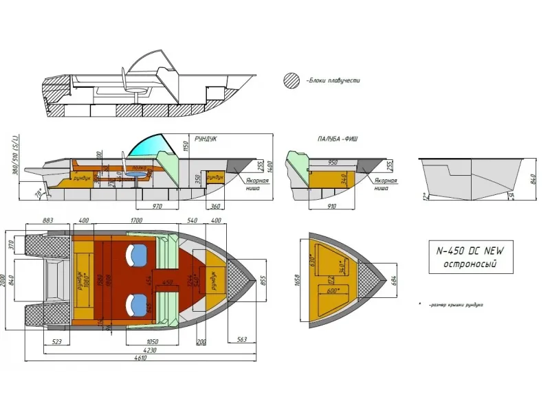 Моторная лодка Неман-450 DC NEW, фото: 35