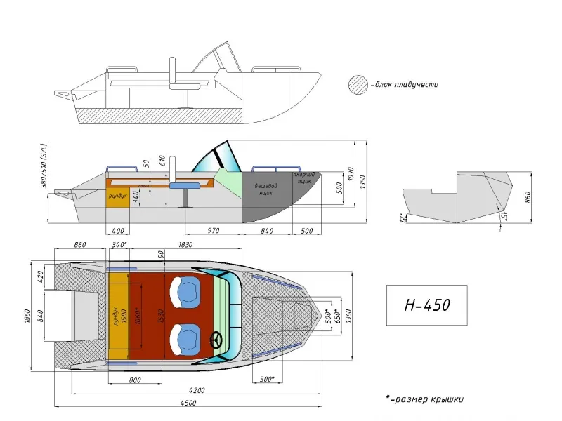 Моторная лодка Неман-450, фото: 20