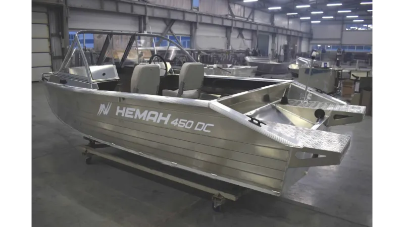 Моторная лодка Неман-450 DC NEW без покраски, фото: 4