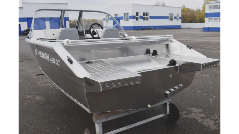 Моторная лодка Неман-450 DC NEW без покраски, фото: 3