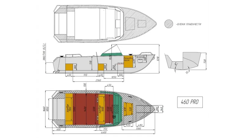 Моторная лодка Wyatboat-460 Pro, фото: 17