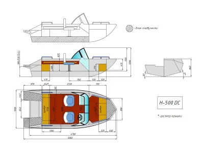 Лодка Неман-500 DC (без покраски)