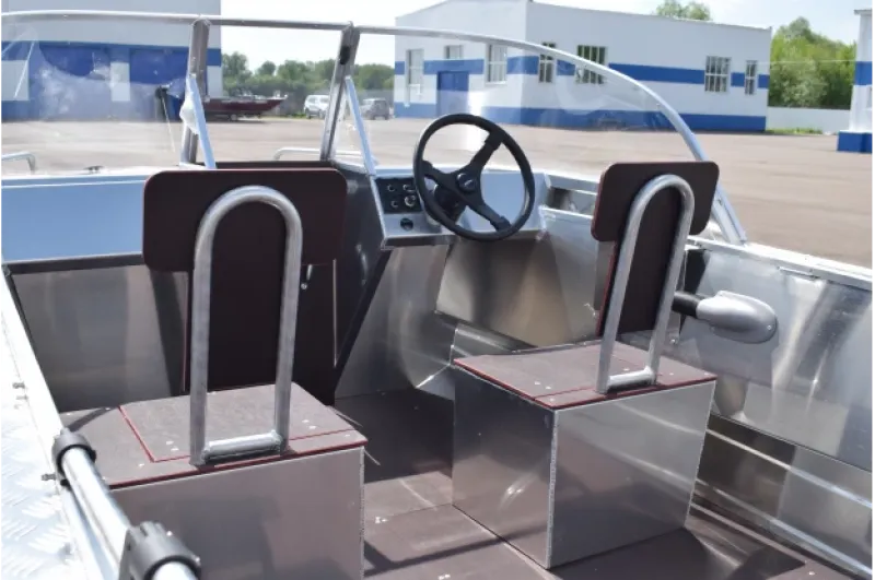 Алюминиевая лодка WYATBOAT-550 DCM, фото: 9