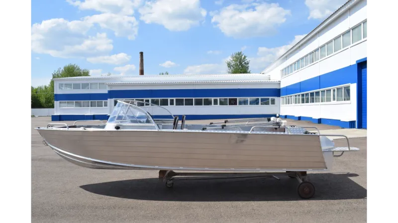 Алюминиевая лодка WYATBOAT-550 DCM, фото: 6