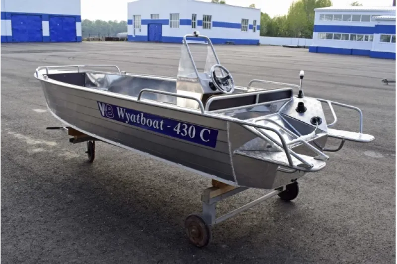 Алюминиевая лодка Wyatboat-430 C, фото: 5