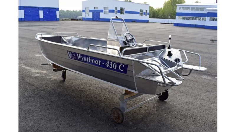 Алюминиевая лодка Wyatboat-430 C, фото: 1