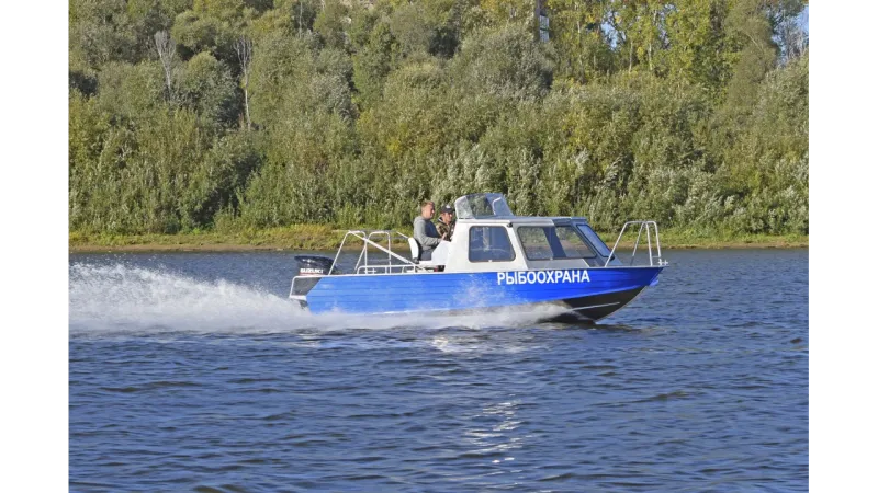 Алюминиевая лодка Неман 550 с каютой, фото: 4