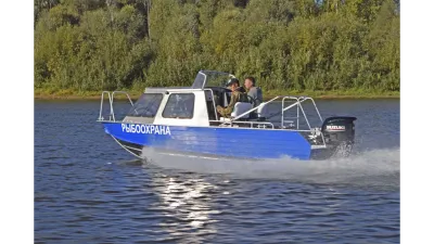 Алюминиевая лодка Неман 550 с каютой обложка