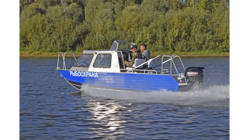 Алюминиевая лодка Неман 550 с каютой, фото: 1