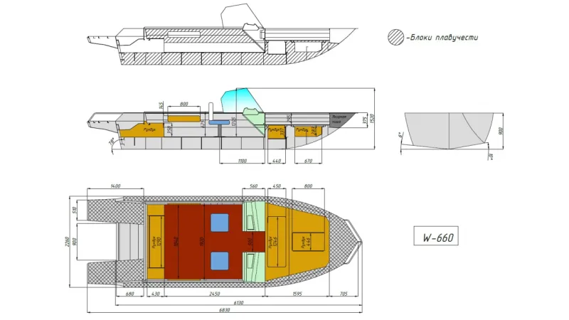 Моторная лодка Wyatboat-660, фото: 34