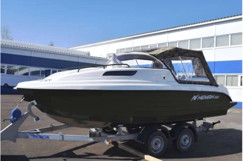 Алюминиевая лодка Neman-550 с каютой, фото: 26