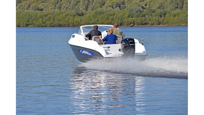 Алюминиевая лодка Neman-550 с каютой, фото: 16