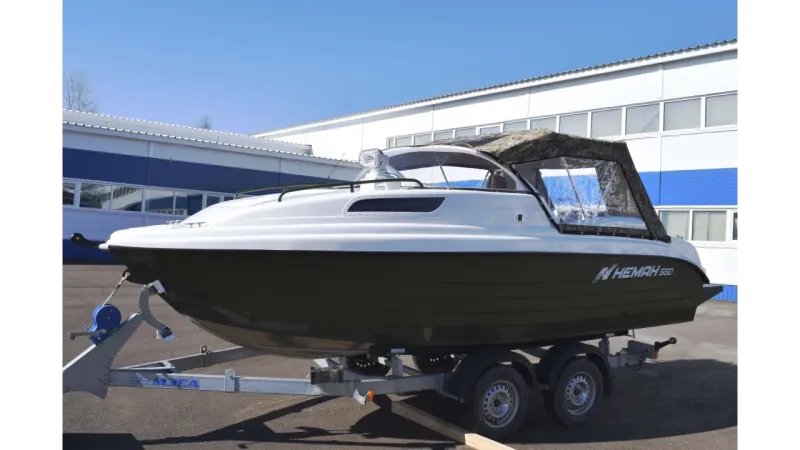 Алюминиевая лодка Neman-550 с каютой, фото: 8