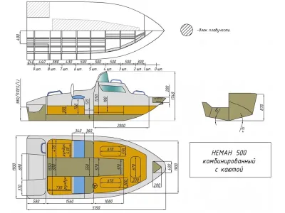 Лодка Neman-500 с каютой