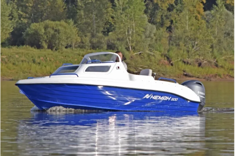 Стеклопластиковая лодка Neman-500 с каютой, фото: 27