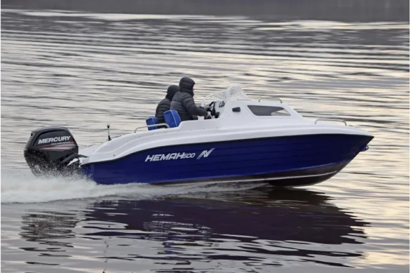 Стеклопластиковая лодка Neman-500 с каютой, фото: 26