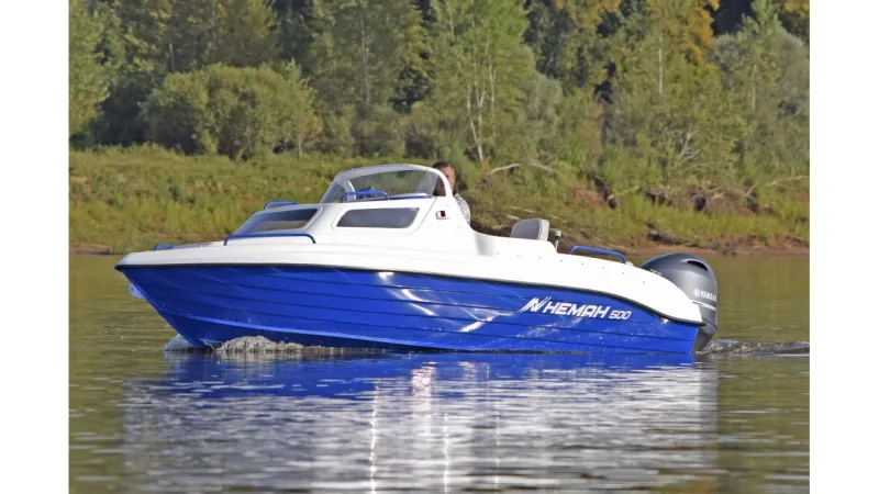 Стеклопластиковая лодка Neman-500 с каютой, фото: 13