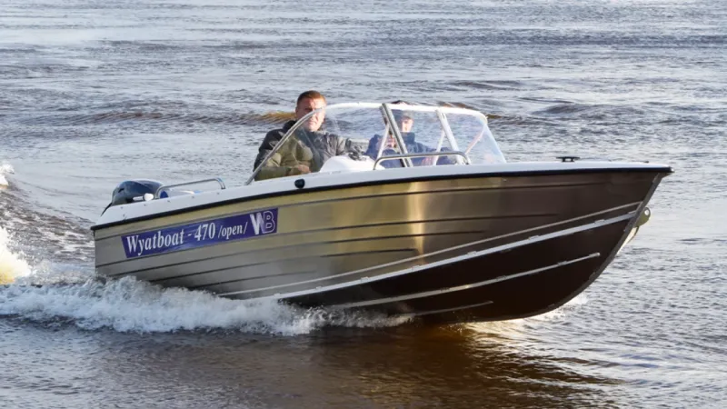 Стеклопластиковая лодка Wyatboat-470 Open, фото: 19