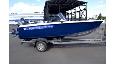 Стеклопластиковая лодка Wyatboat-470 Open обложка