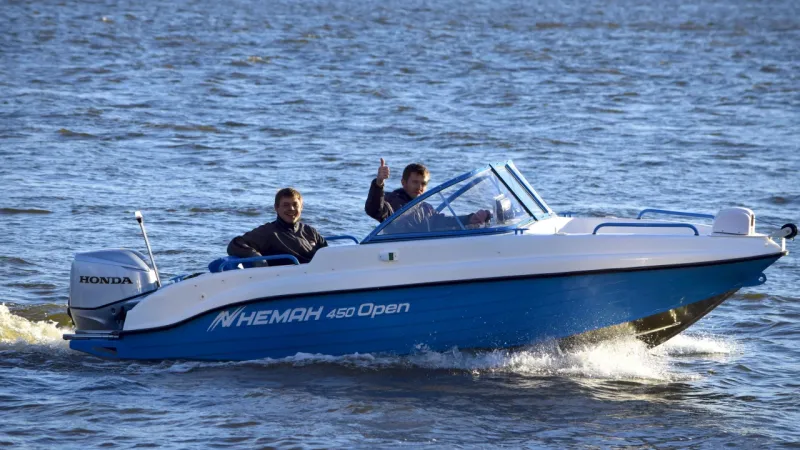 Стеклопластиковая лодка Neman-450 Open, фото: 8