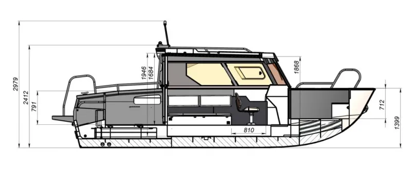 Катер REALCRAFT 700 Cabin, фото: 52
