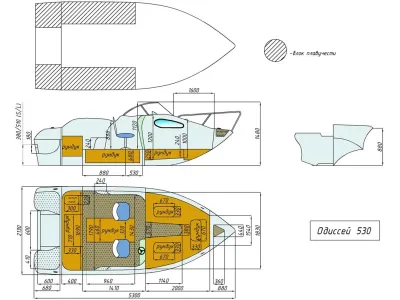 Лодка Neman-530 с каютой