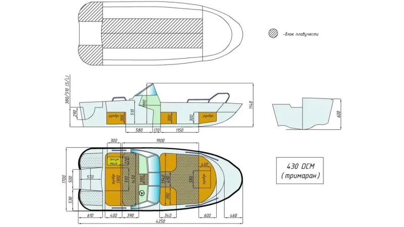 Wyatboat-430 DCM (тримаран), фото: 8